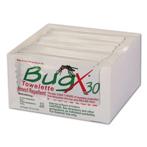 BUGX TOWELETTE FOIL PACK 25/BX - Outdoor Skin Protection